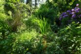 Einfamilienhaus in einem Gartenparadies mit eigenem Bachlauf - Gartenansicht